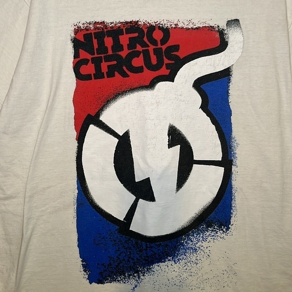 Gildan white Nitro Circus T-shirt size XL - Picture 4 of 6